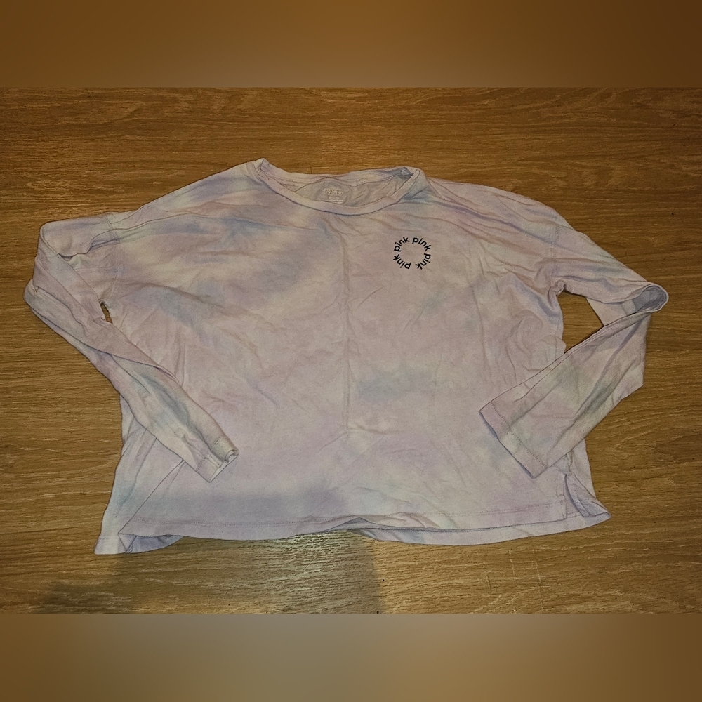 Pink Tie-Dye Long Sleeve Shirt